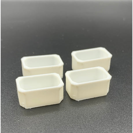 Pack of 4 Fish Tubs Model Boat Fittings