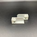 Pair of model boat navigation lamp boards with integrated lamp housing in multiple scale sizes