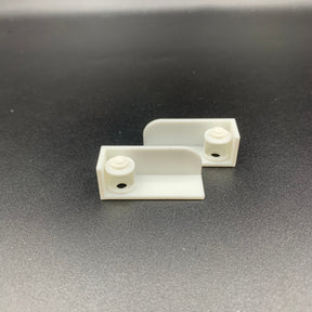 Pair of model boat navigation lamp boards with integrated lamp housing in multiple scale sizes