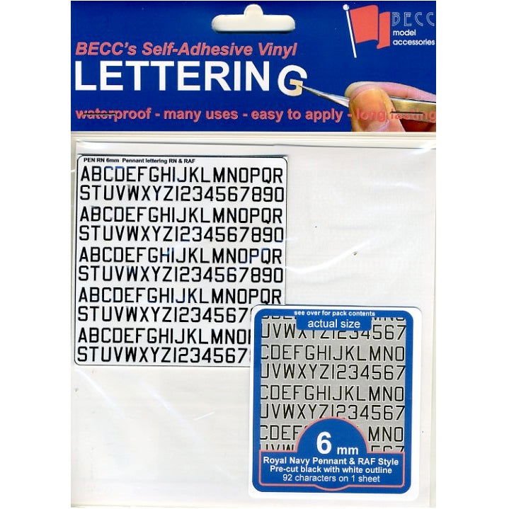 Pennant Lettering RN & RAF -  -  - Model Realm