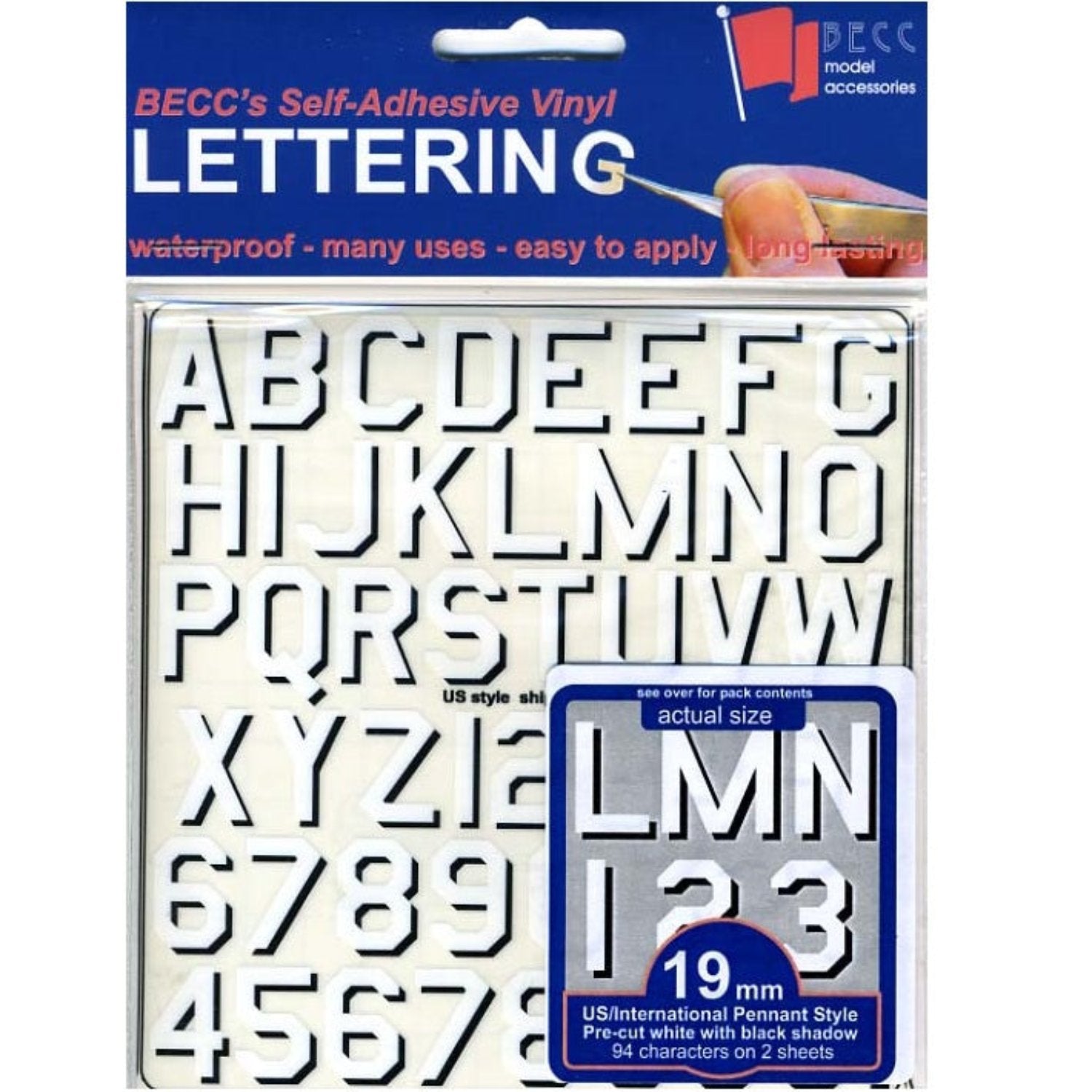 Pennant Lettering US & International Pennant lettering -  -  - Model Realm