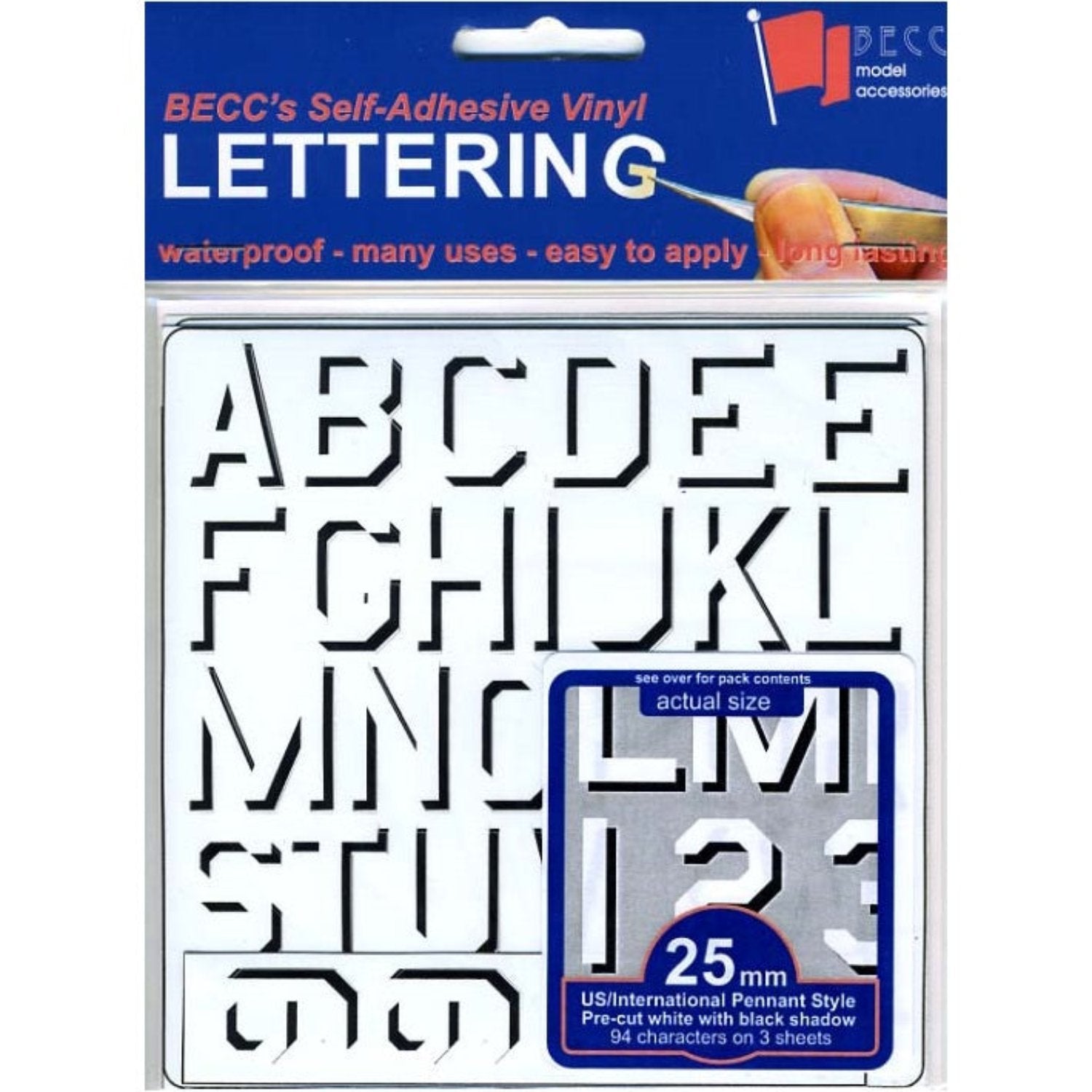 Pennant Lettering US & International Pennant lettering -  -  - Model Realm