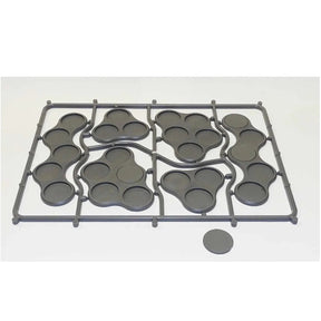 Plastic Bases Set 10. Skirmish movement trays for 20mm round bases - Model Realm