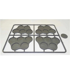 Plastic Bases Set 8. Skirmish movement trays for 25mm round bases - Model Realm