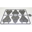 Plastic Bases Set 9. Skirmish movement trays for 25mm round bases. -  -  - Model Realm