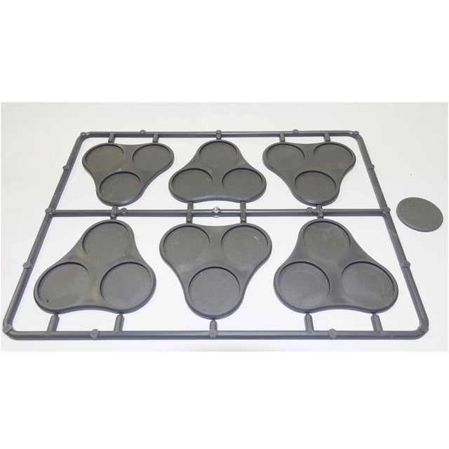 Plastic Bases Set 9. Skirmish movement trays for 25mm round bases. -  -  - Model Realm