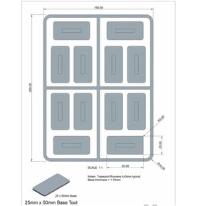 Plastic cavalry movement trays - Model Realm