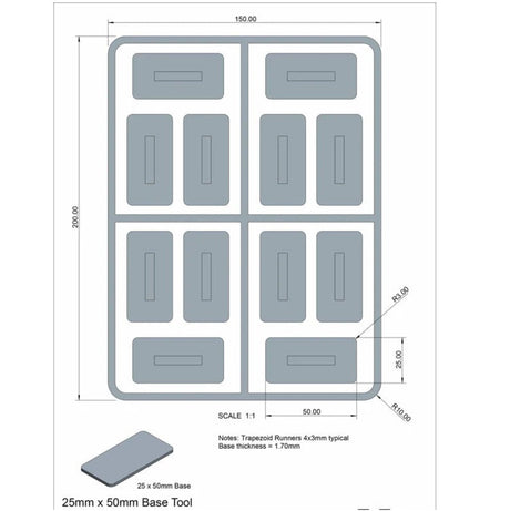 Plastic cavalry movement trays -  -  - Model Realm