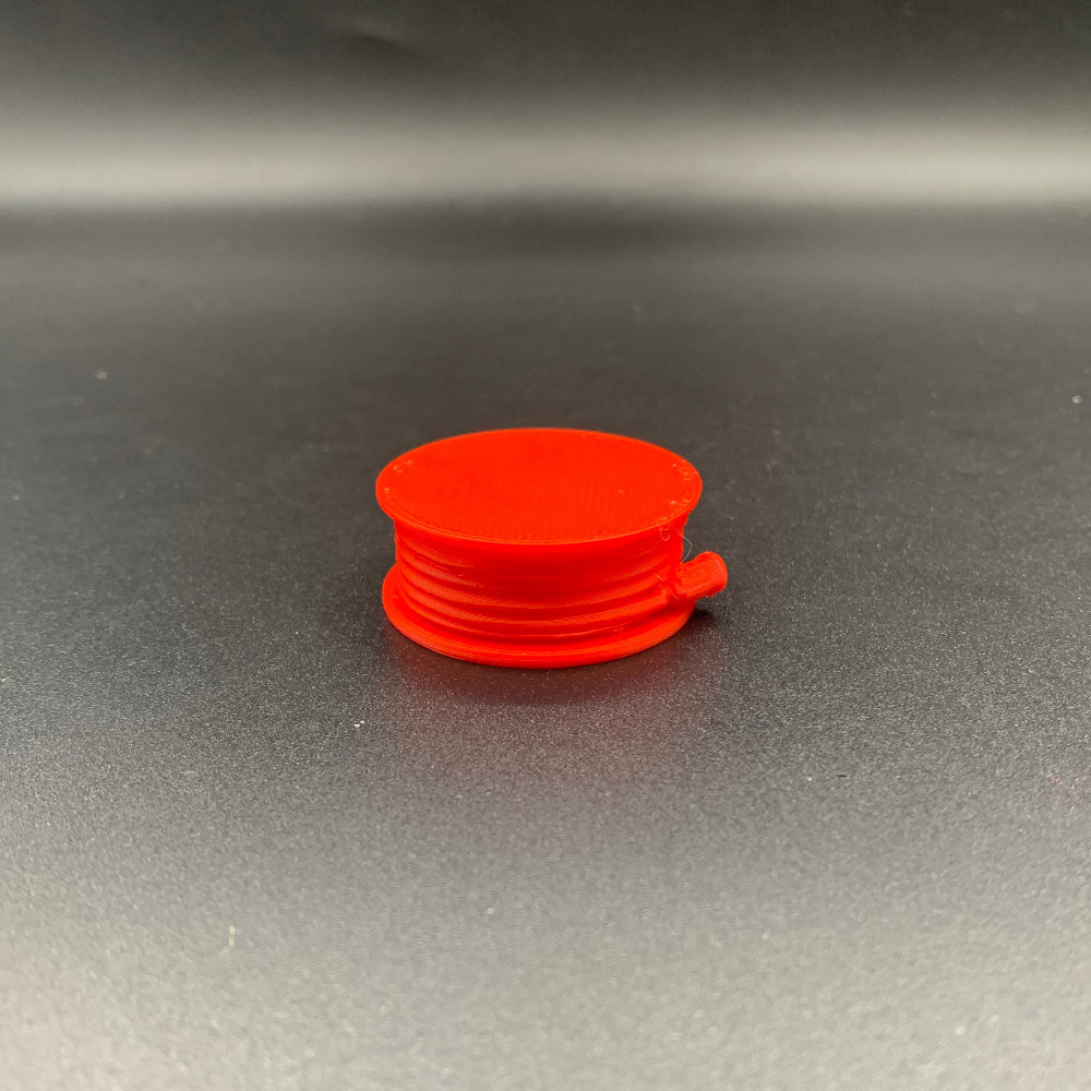 Red scale model fire hose reel detail part for model boats and diorama scenes