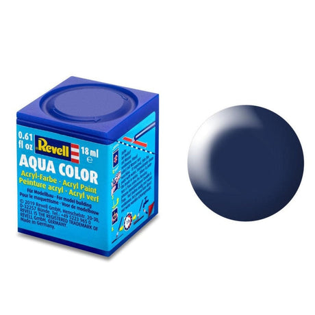 Revell Aqua Color #350 Lufthansa Blue Silk 18ml -  -  - Model Realm