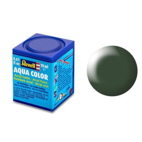 Revell Aqua Color #363 Dark Green Silk 18ml -  -  - Model Realm