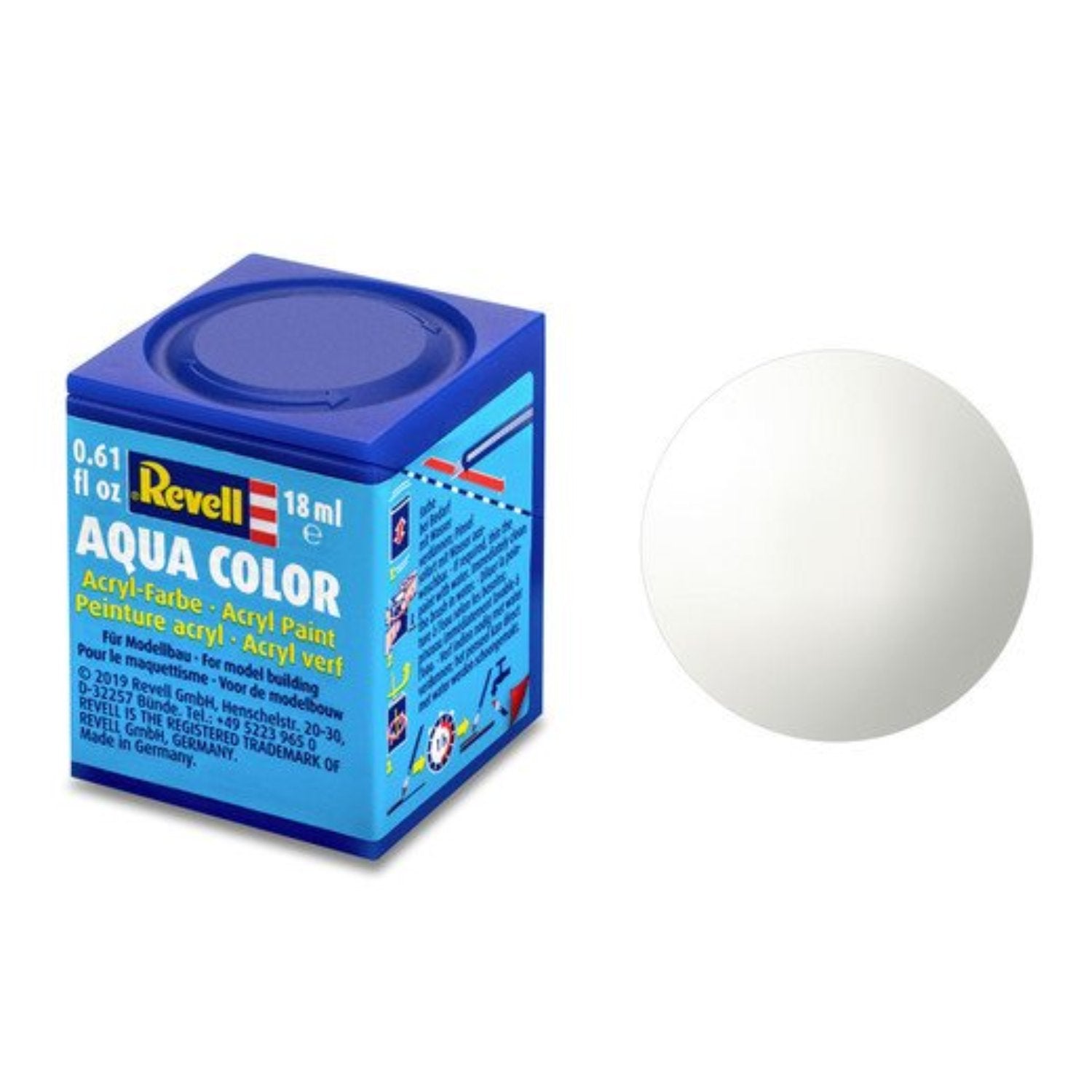 Revell Aqua Color #4 White Gloss 18ml -  -  - Model Realm