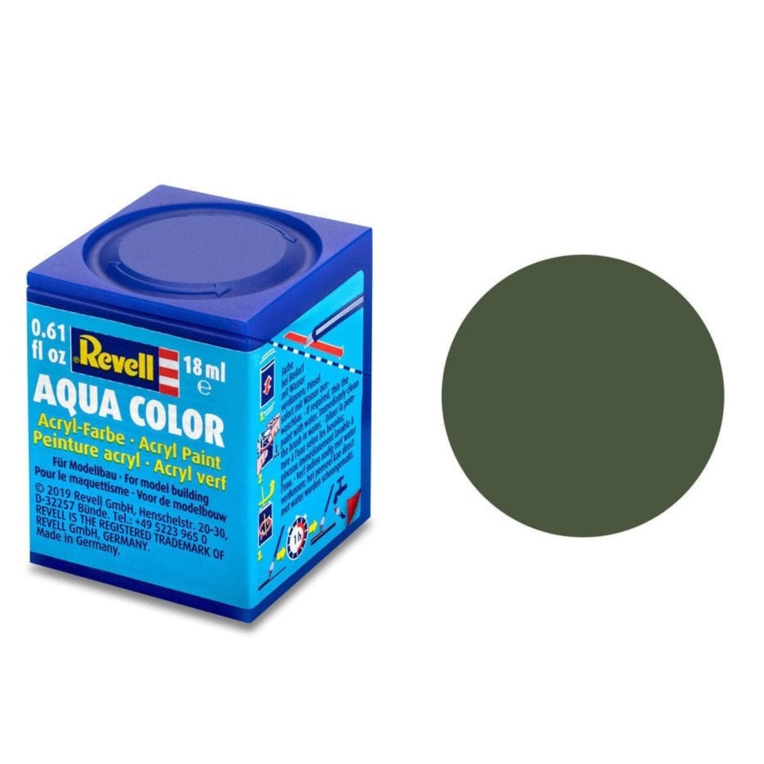 Revell Aqua Color #65 Bronze Green Matt 18ml -  -  - Model Realm