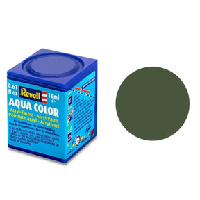 Revell Aqua Color #65 Bronze Green Matt 18ml - Model Realm