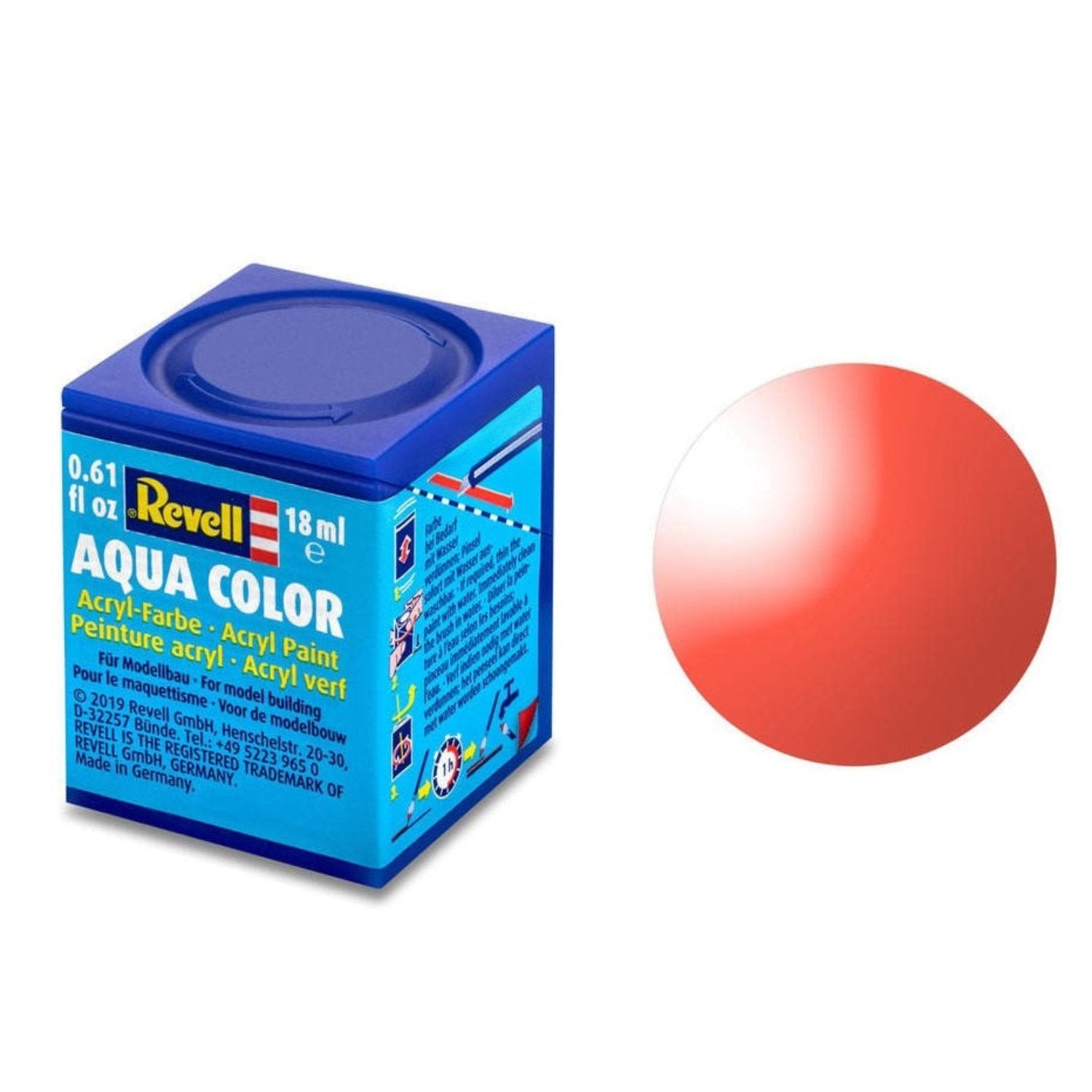 Revell Aqua Color #731 Red Clear 18ml -  -  - Model Realm