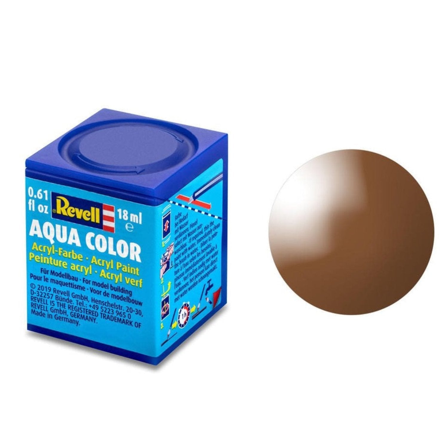 Revell Aqua Color #80 Mud Brown Gloss 18ml -  -  - Model Realm