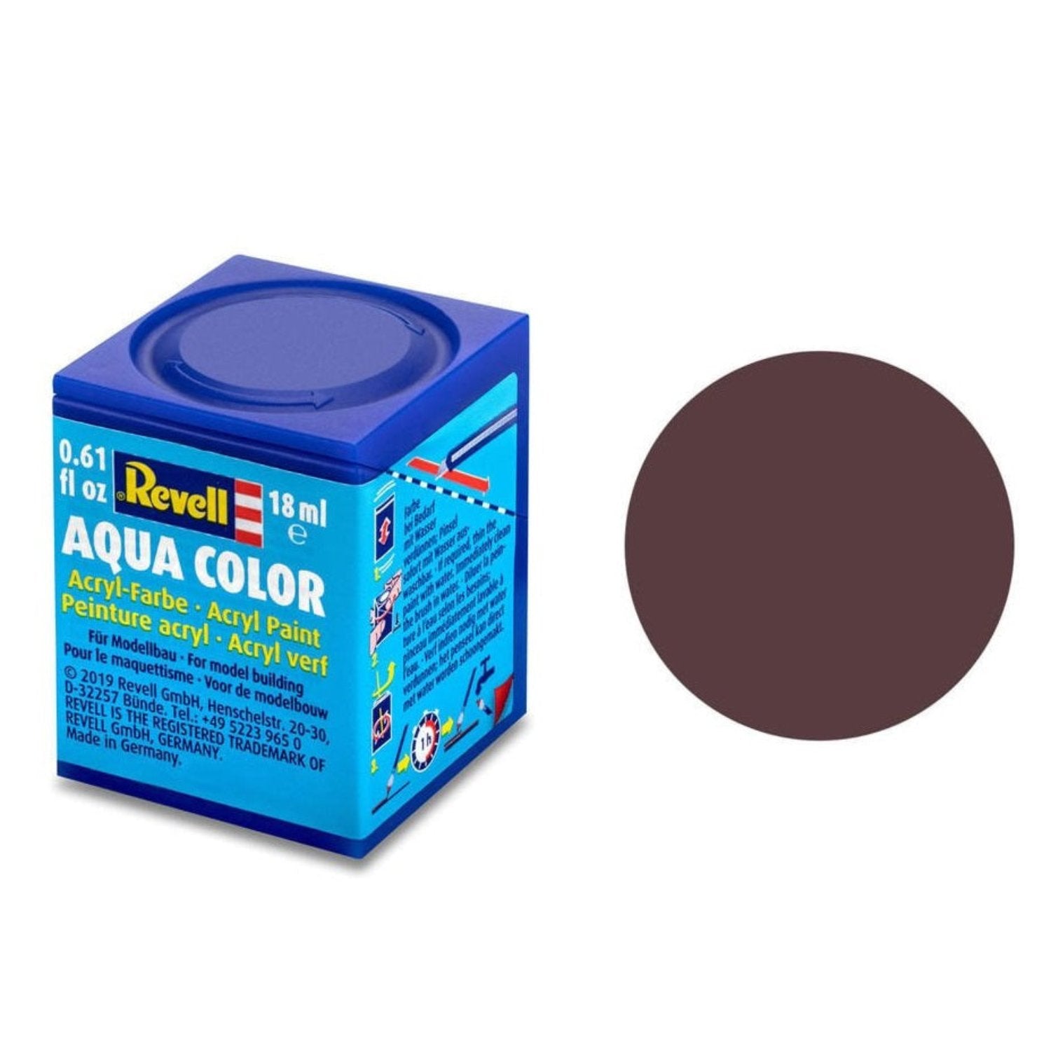 Revell Aqua Color #84 Leather Brown Matt 18ml -  -  - Model Realm