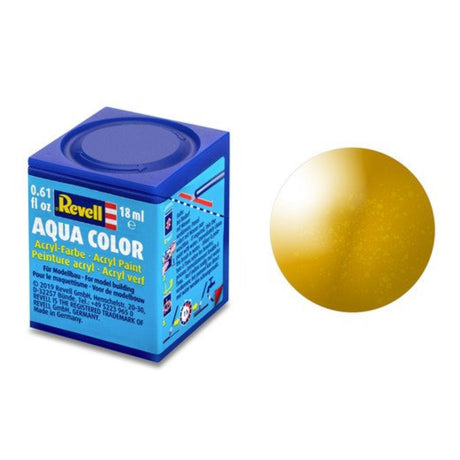 Revell Aqua Color #92 Brass Metallic 18ml -  -  - Model Realm