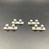 Scale Model Fittings Double Bollards in Grey