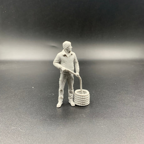 Scale crew figure for dioramas and model boats