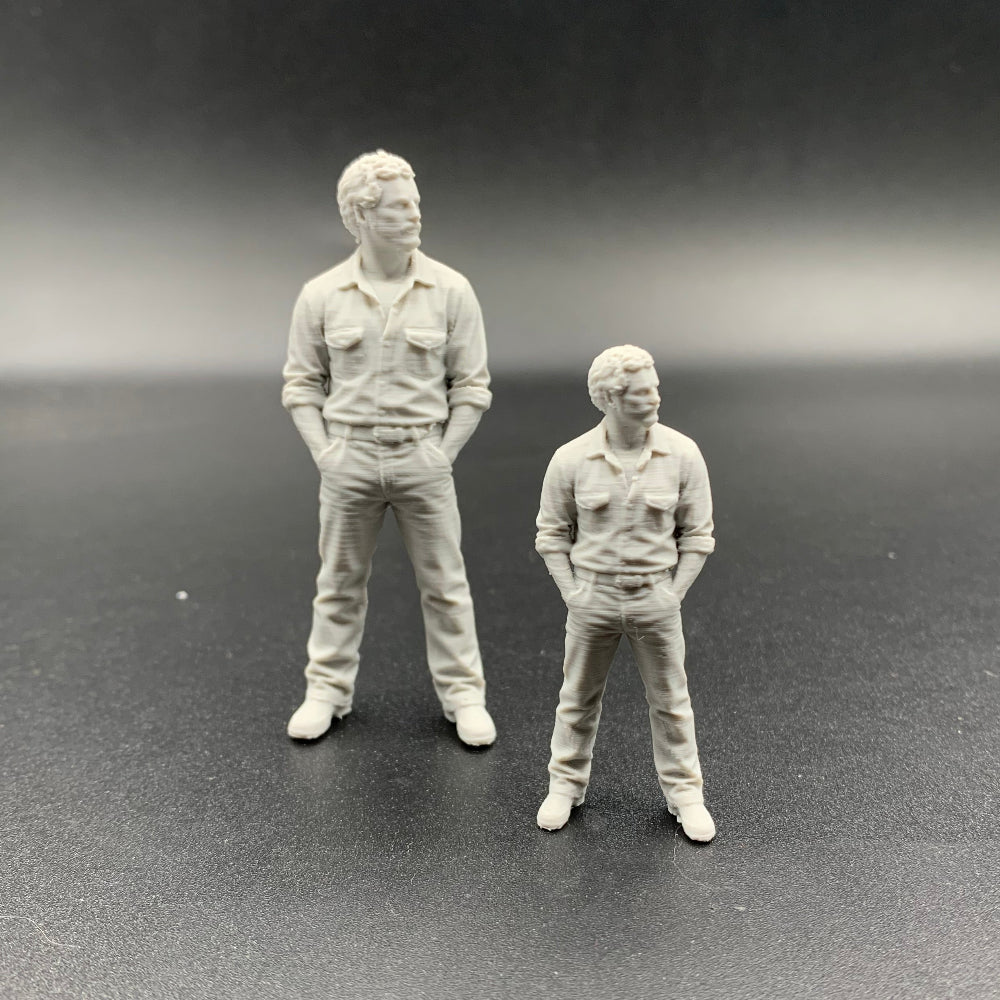 Scale figure of a working man for model boat crew and nautical scenes