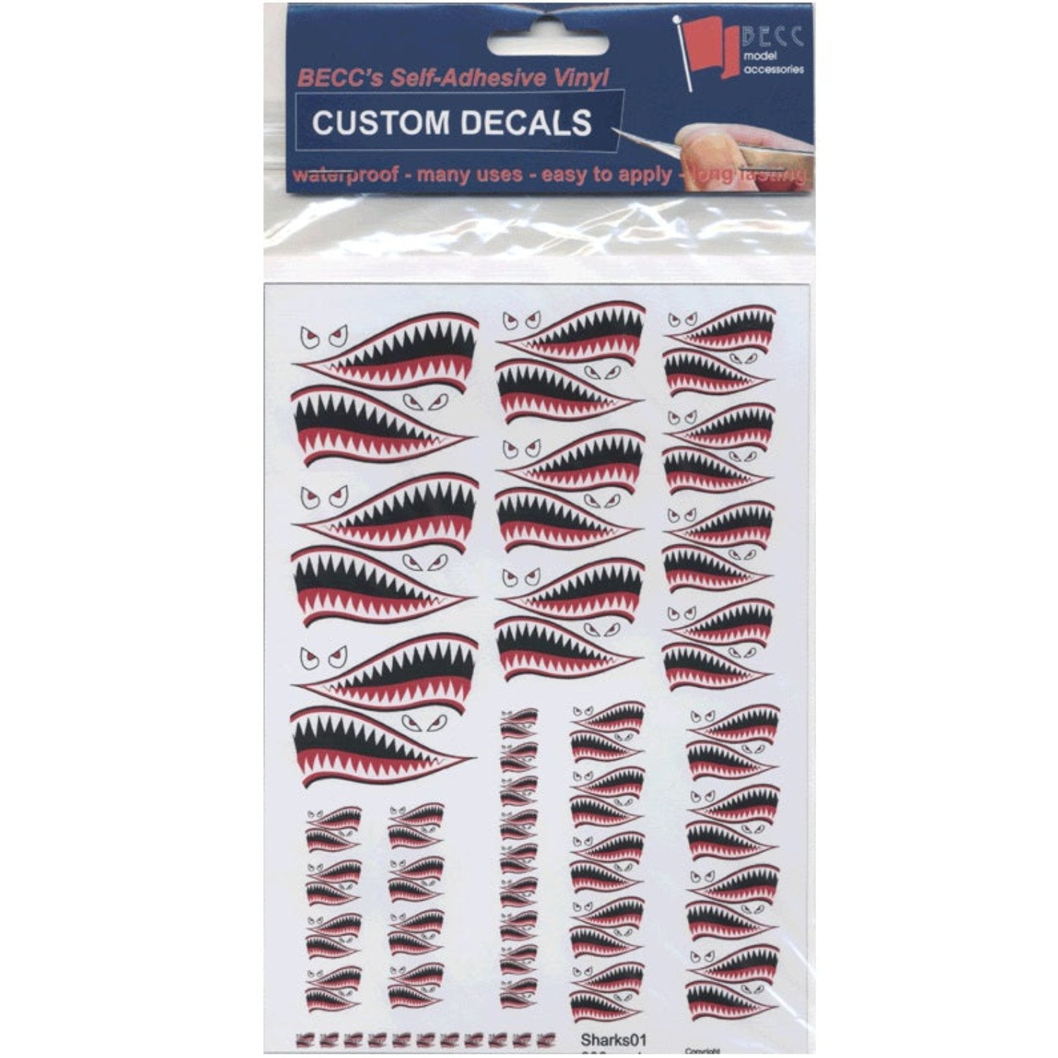 Sharks Teeth Decals -  -  - Model Realm
