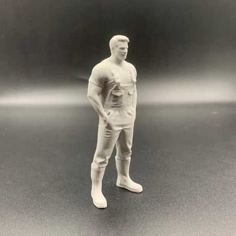 Short Sleeves Fisherman Crew Figure model boat fittings