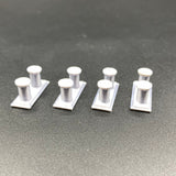 Silver Bollards pack of 4 Model Boat Fittings