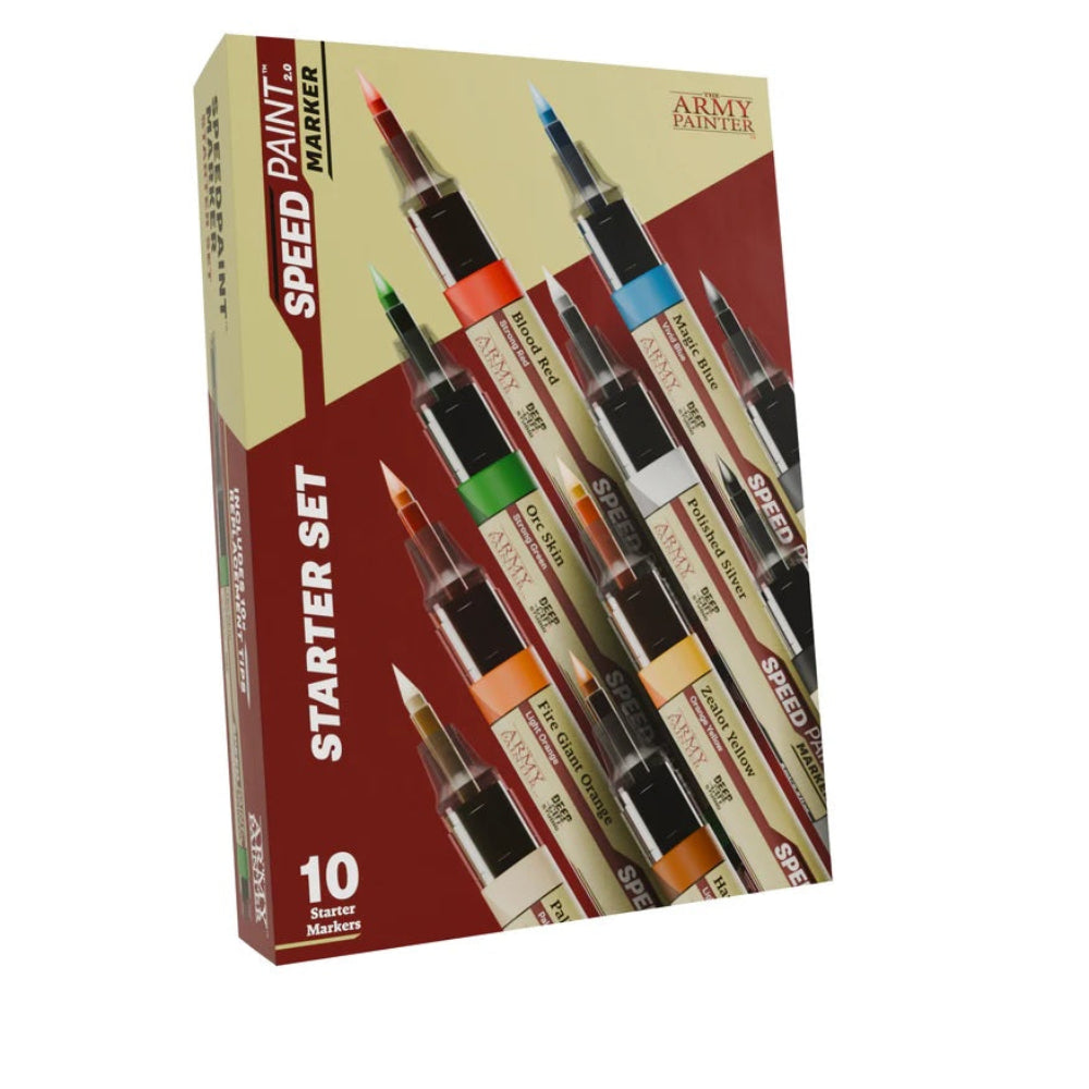 Box of Army Painter Speed Paint Markers with 10 markers on a white background