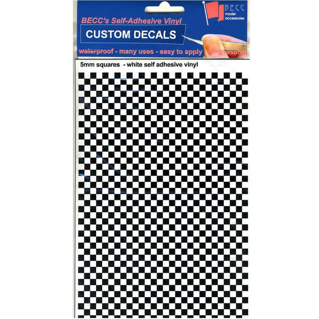 Squares Black & White 5mm -  -  - Model Realm