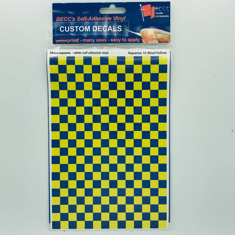 Squares Blue & Yellow 10mm -  -  - Model Realm