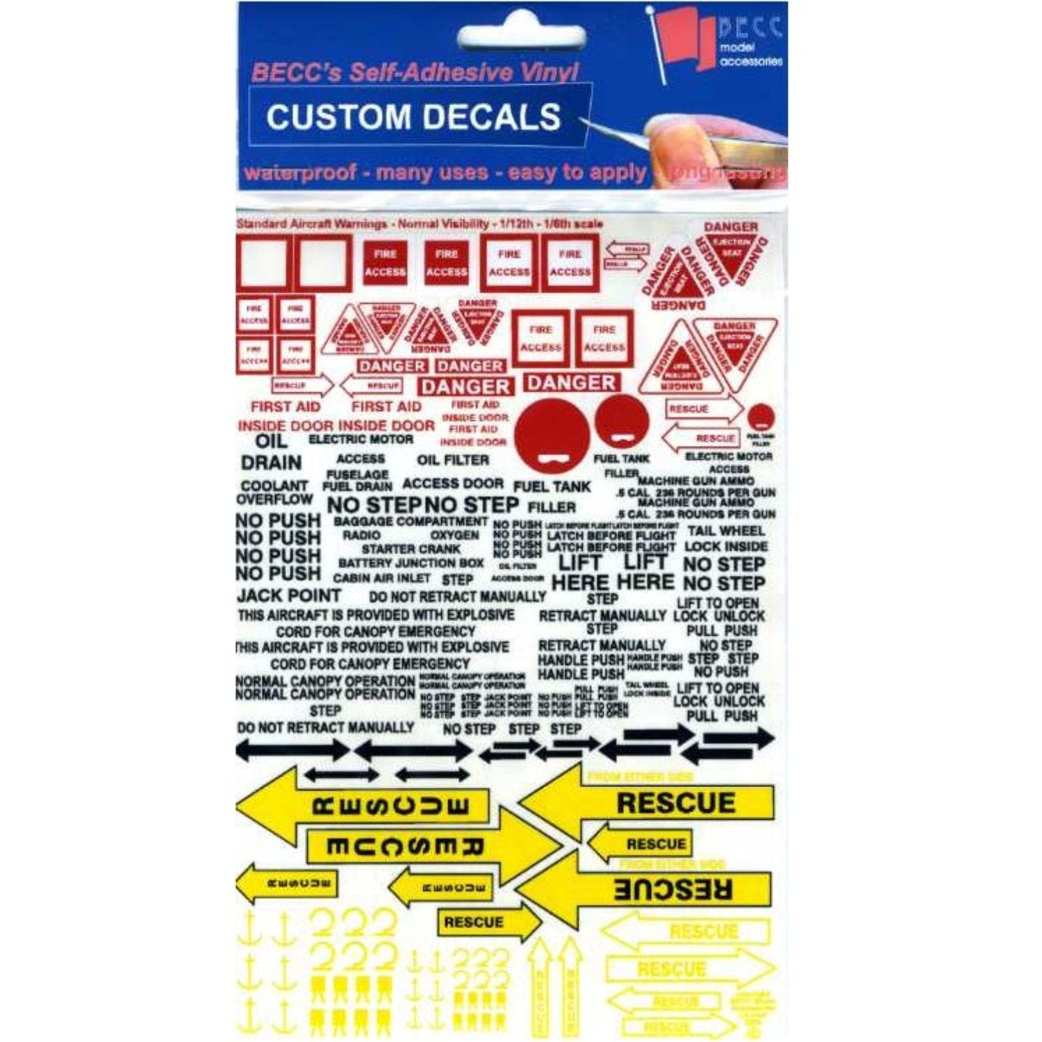 Standard Aircraft Warnings 1:6-1:12 -  -  - Model Realm