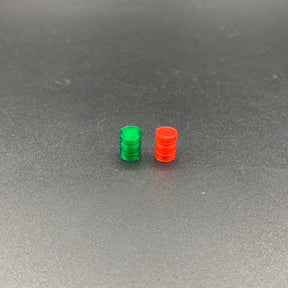Translucent Navigation Lamps Red and Dark Green