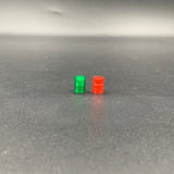 Translucent Navigation Lamps Red and Dark Green