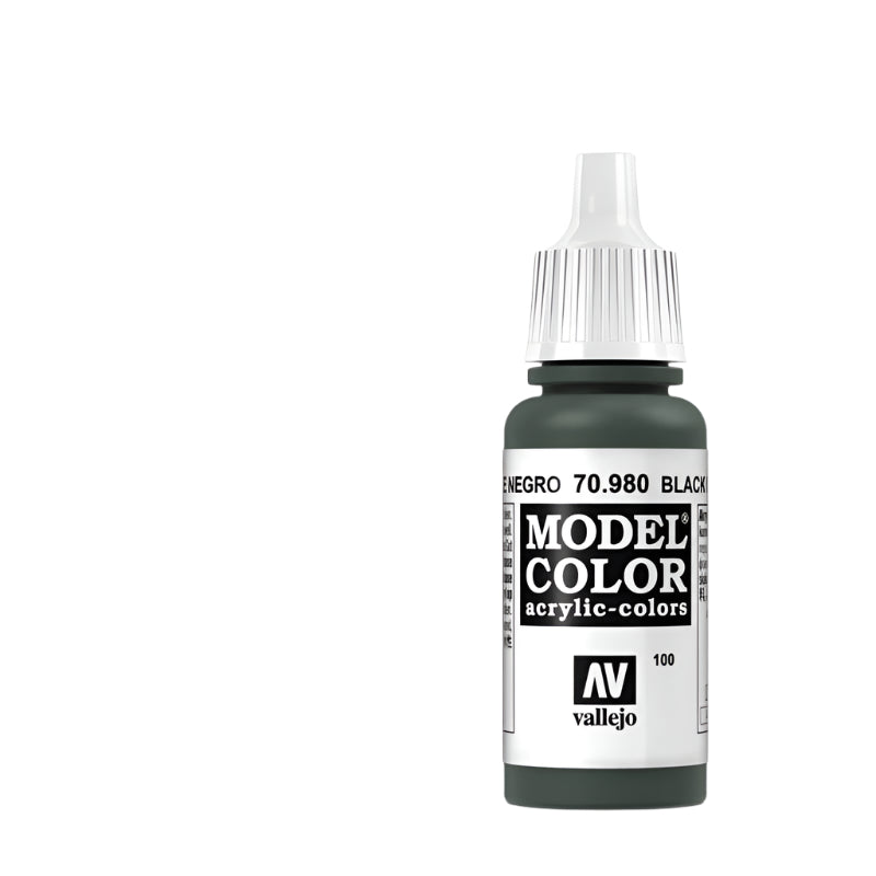 Vallejo Model Color Acrylic Black Green 17ml -  -  - Model Realm