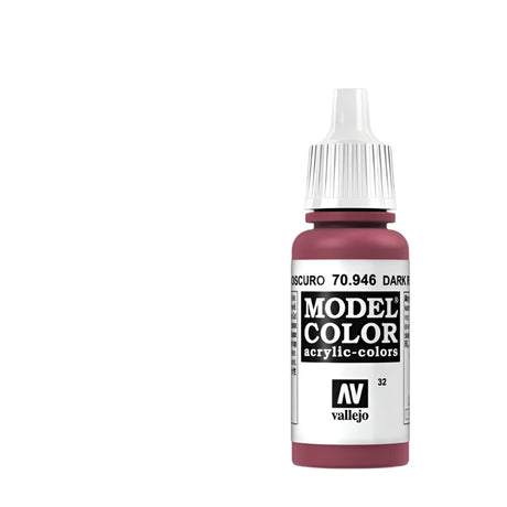 Vallejo Model Color Acrylic Dark Red 17ml -  -  - Model Realm