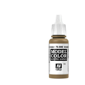 Vallejo Model Color Acrylic Khaki Grey 17ml - Model Realm