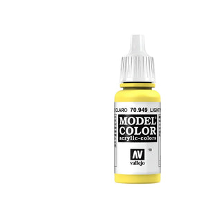 Vallejo Model Color Acrylic Light Yellow 17ml - Model Realm