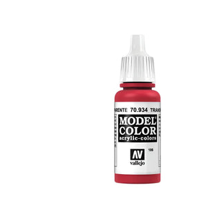 Vallejo Model Color Acrylic Transparent Red 17ml - Model Realm