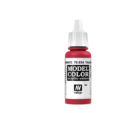 Vallejo Model Color Acrylic Transparent Red 17ml -  -  - Model Realm