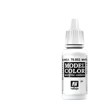 Vallejo Model Color Acrylic White Glaze 17ml -  -  - Model Realm