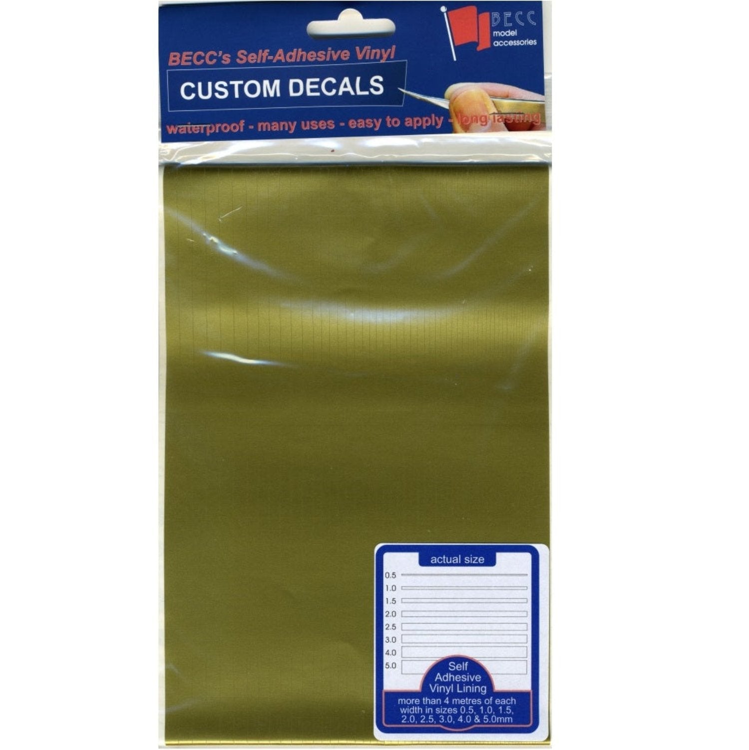 Vinyl Lining Gold Narrow -  -  - Model Realm