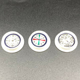 White Miniature Ship’s Instrument Set – 3 Piece Model Boat Fittings