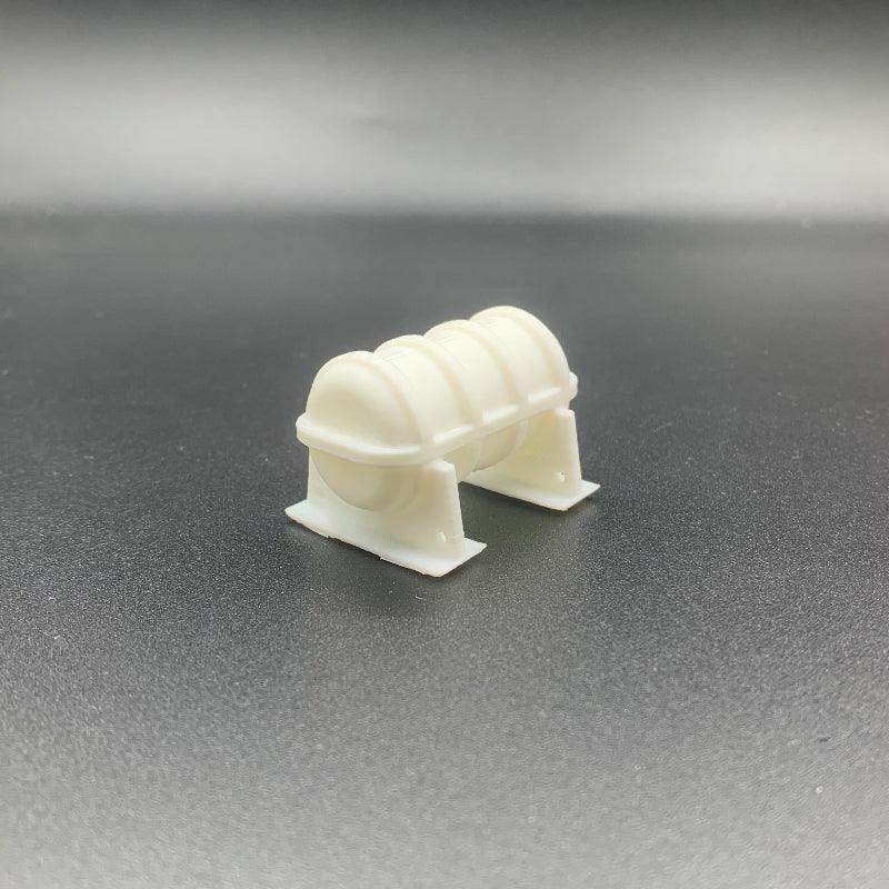 White Side View Liferaft Canister for Model Boat Fittings