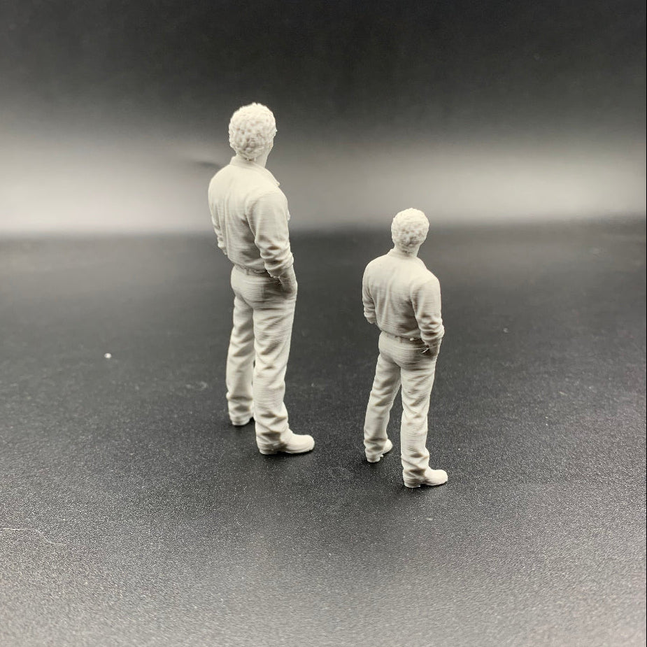 Working man scale figure for model boat, dock, workshop and diorama scenes