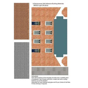 Low Relief Building Kits - Light Old Brick model railway