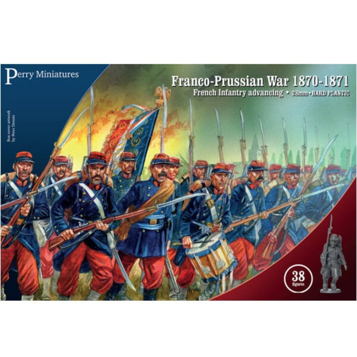 Franco-Prussian War French Infantry Advancing