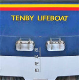 Yellow Lifeboat stern text