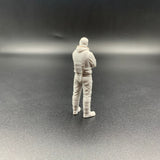 model boat crew figure arms folded rescue worker