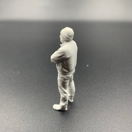 model boat figure fisherman deckhand